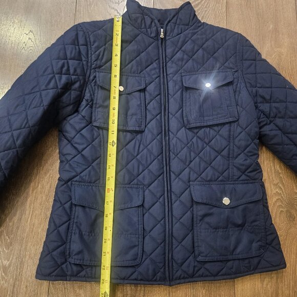 Women's Quilted Blue Jacket - Picture 11 of 14